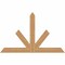 Ekena Millwork Saratoga Timber Gable Bracket, Western Red Cedar, 72"W x 45"H x 3 1/2"D x 5 1/2"F, 15/12 Pitch GBW072X45X0406SAR00SWR - alternate 1